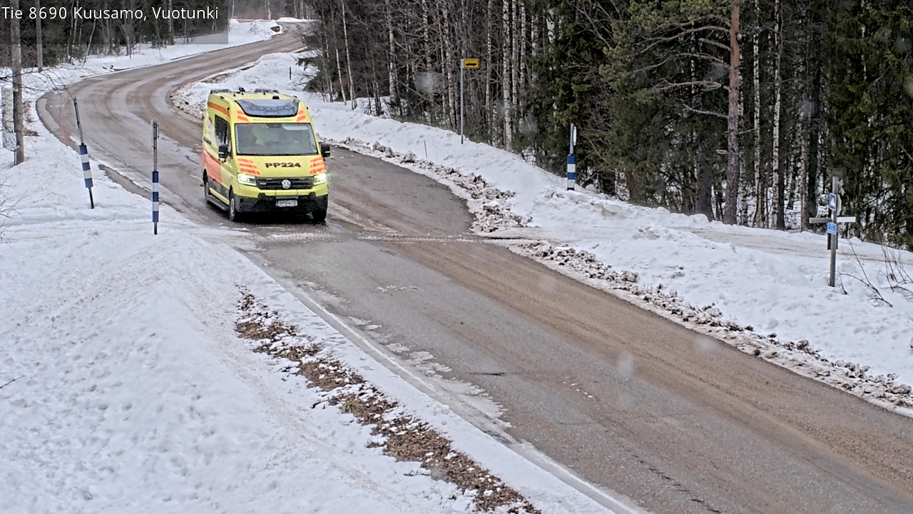 Weather Camera Image Road 8690 Kuusamo, Vuotunki, Kuusamo, Pohjois-Pohjanmaa