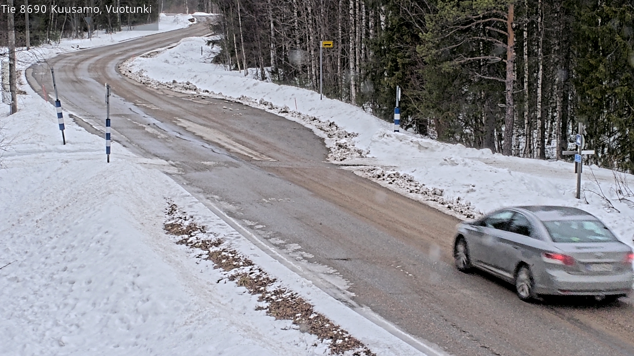 Weather Camera Image Väg 8690 Kuusamo, Vuotunki, Kuusamo, Pohjois-Pohjanmaa