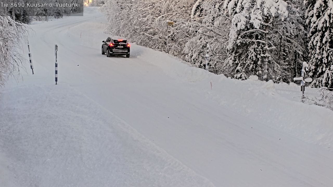 Weather Camera Image Väg 8690 Kuusamo, Vuotunki, Kuusamo, Pohjois-Pohjanmaa