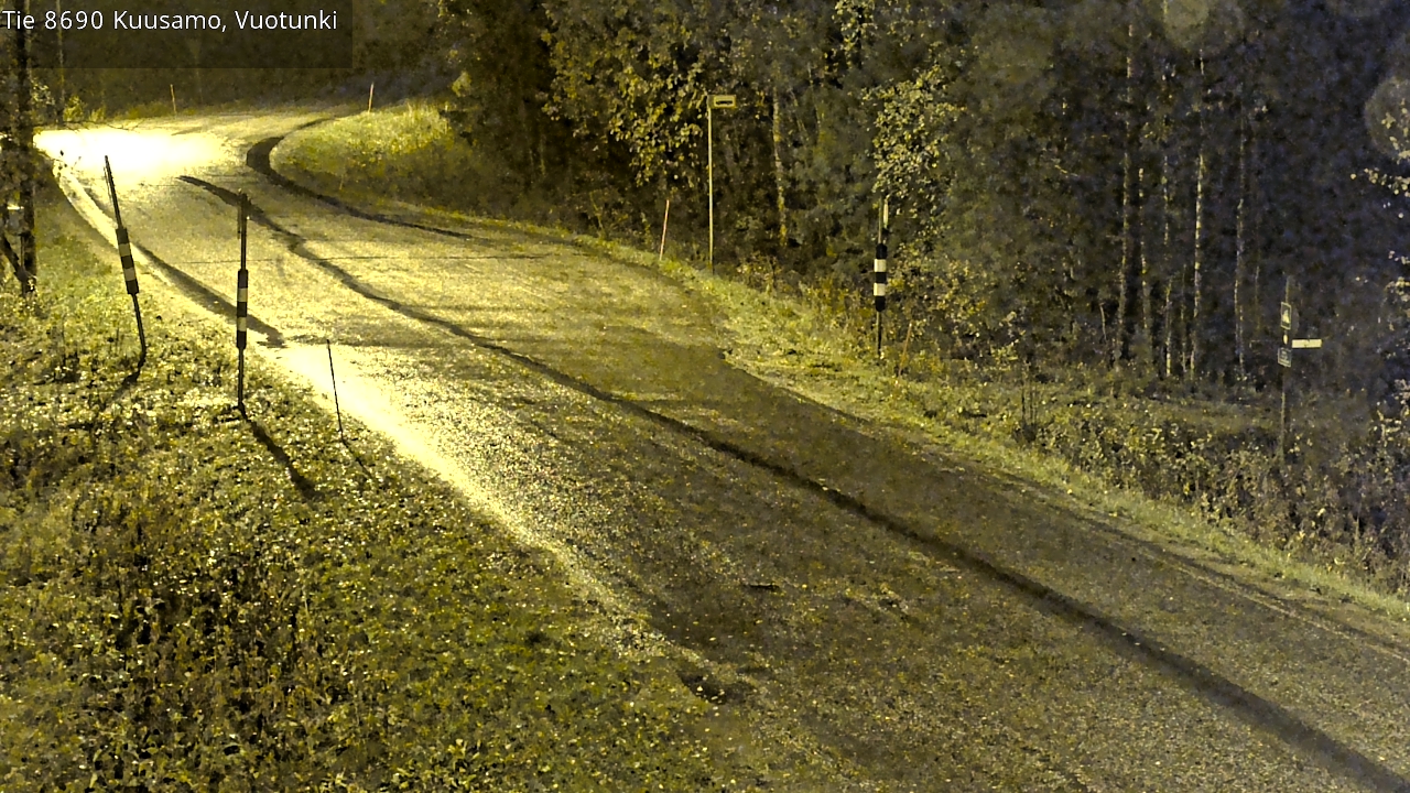 Weather Camera Image Road 8690 Kuusamo, Vuotunki, Kuusamo, Pohjois-Pohjanmaa