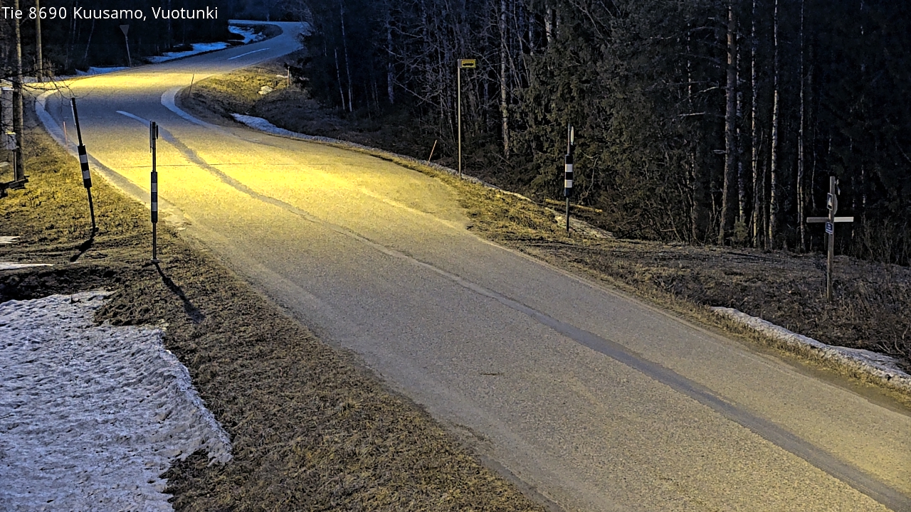 Weather Camera Image Väg 8690 Kuusamo, Vuotunki, Kuusamo, Pohjois-Pohjanmaa