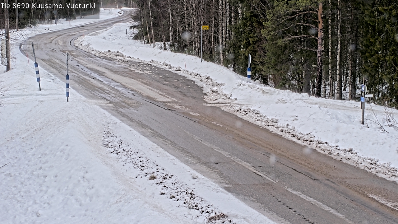 Kelikamerat Kuva Tie 8690 Kuusamo, Vuotunki, Kuusamo, Pohjois-Pohjanmaa