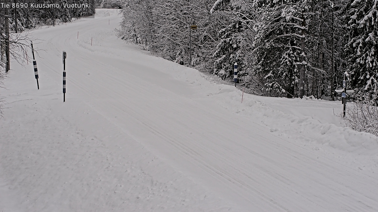 Weather Camera Image Road 8690 Kuusamo, Vuotunki, Kuusamo, Pohjois-Pohjanmaa