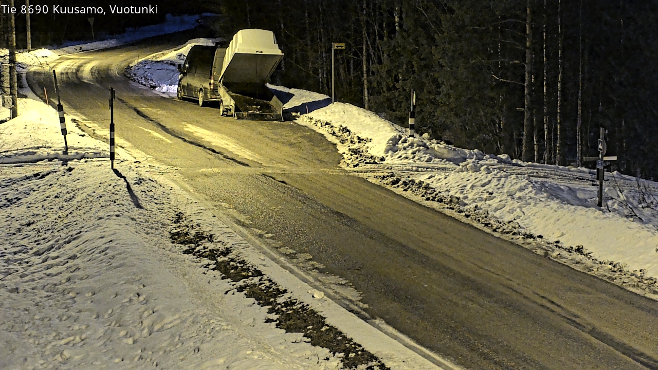 Weather Camera Image Road 8690 Kuusamo, Vuotunki, Kuusamo, Pohjois-Pohjanmaa