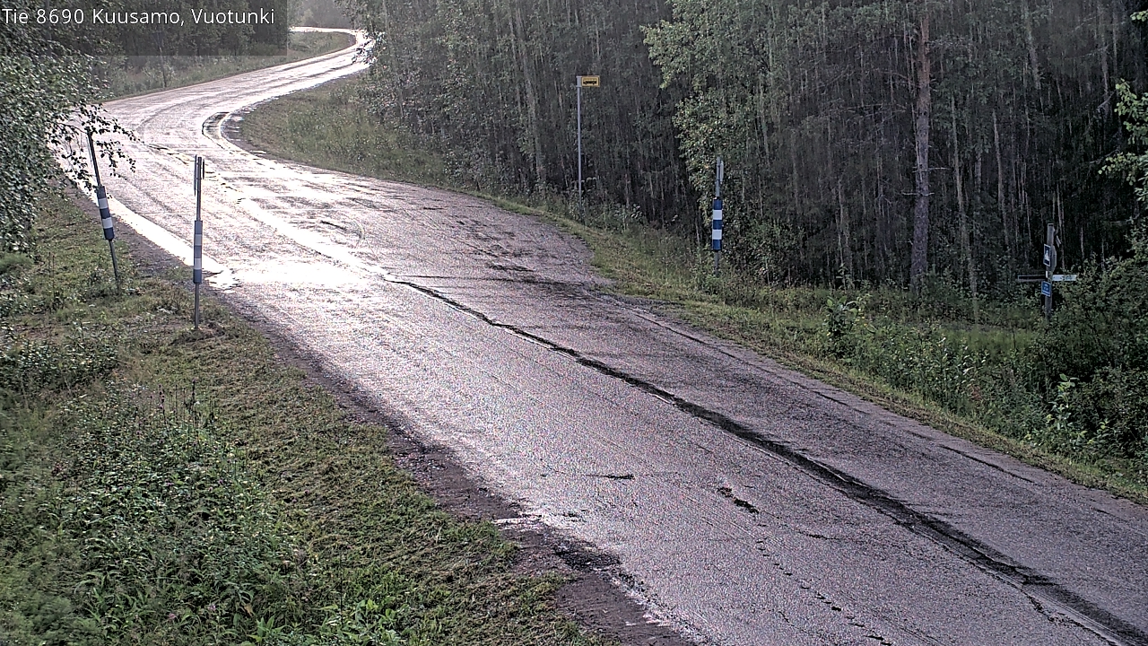 Weather Camera Image Väg 8690 Kuusamo, Vuotunki, Kuusamo, Pohjois-Pohjanmaa