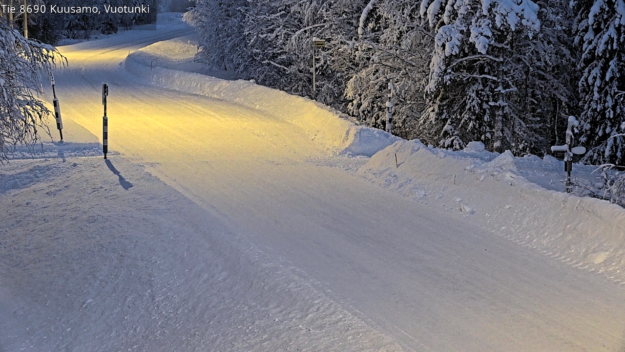 Kelikamerat Kuva Tie 8690 Kuusamo, Vuotunki, Kuusamo, Pohjois-Pohjanmaa