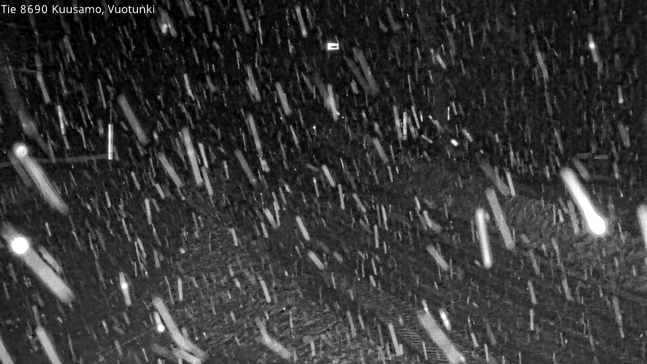 Weather Camera Image Road 8690 Kuusamo, Vuotunki, Kuusamo, Pohjois-Pohjanmaa