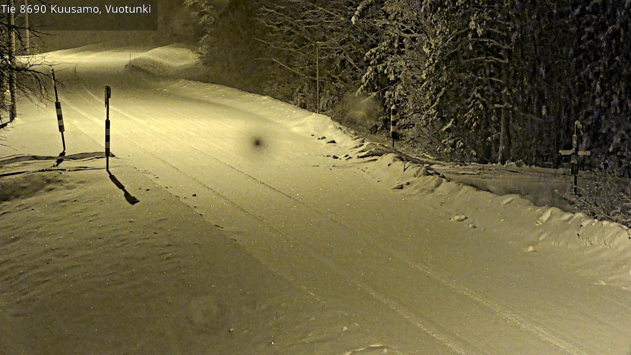 Weather Camera Image Road 8690 Kuusamo, Vuotunki, Kuusamo, Pohjois-Pohjanmaa