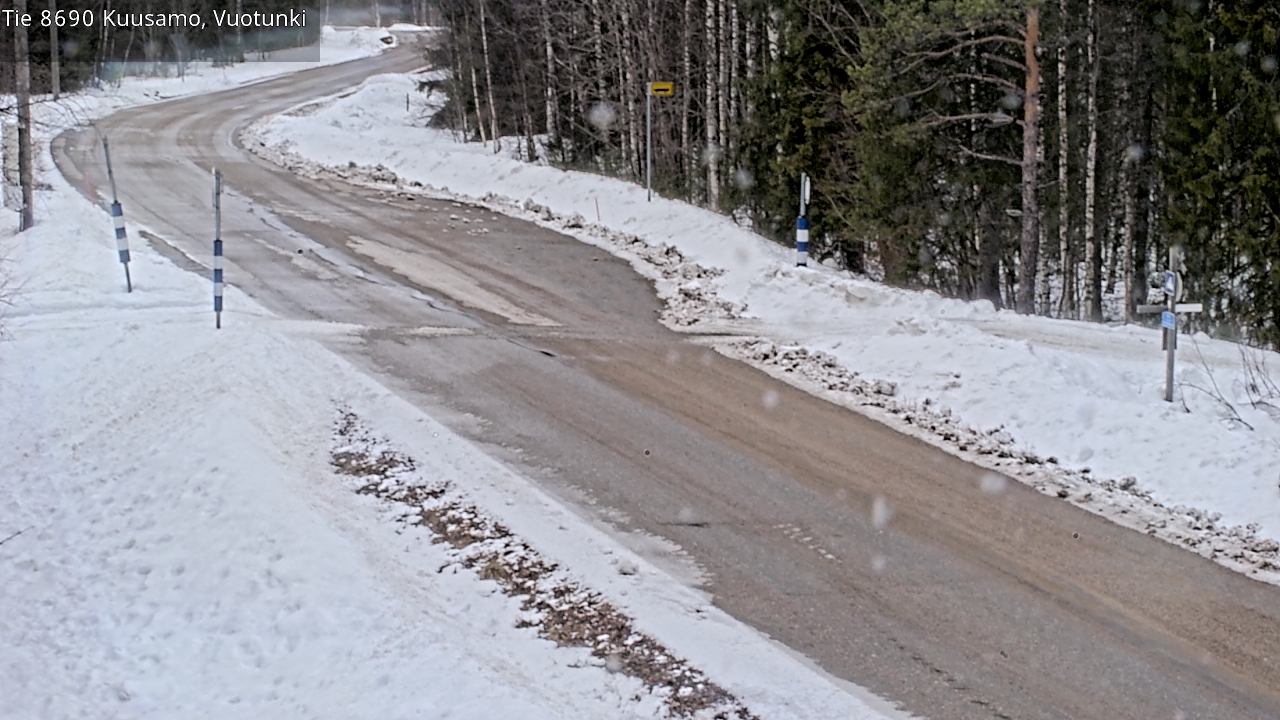 Weather Camera Image Väg 8690 Kuusamo, Vuotunki, Kuusamo, Pohjois-Pohjanmaa