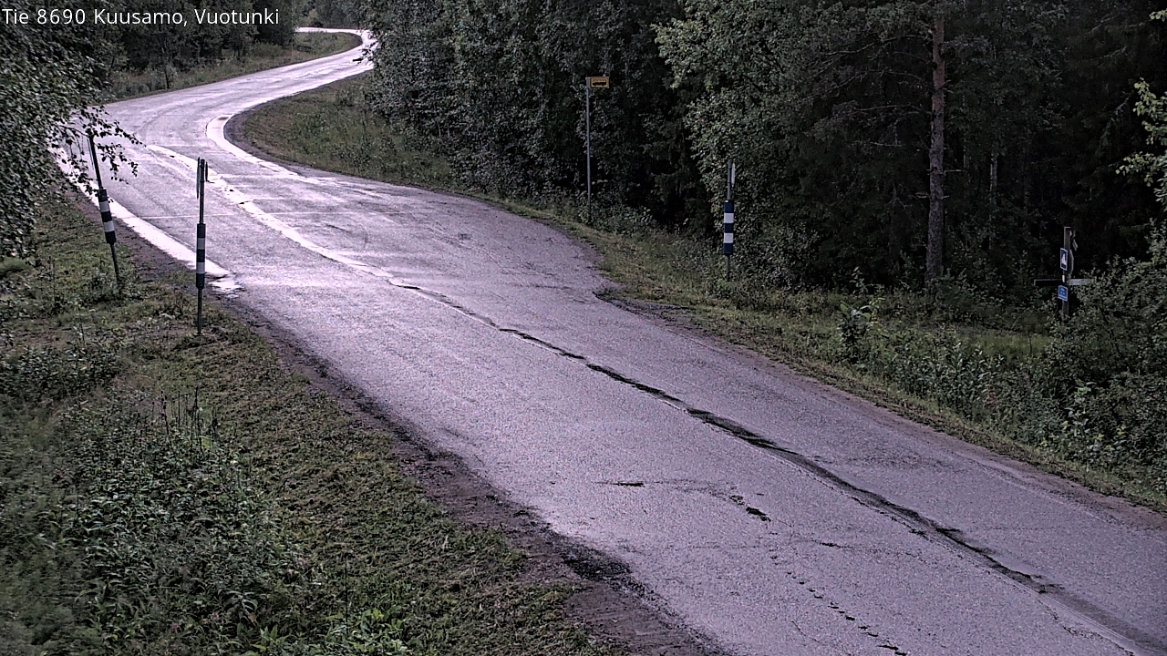 Weather Camera Image Väg 8690 Kuusamo, Vuotunki, Kuusamo, Pohjois-Pohjanmaa