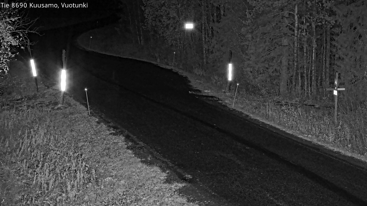 Weather Camera Image Road 8690 Kuusamo, Vuotunki, Kuusamo, Pohjois-Pohjanmaa