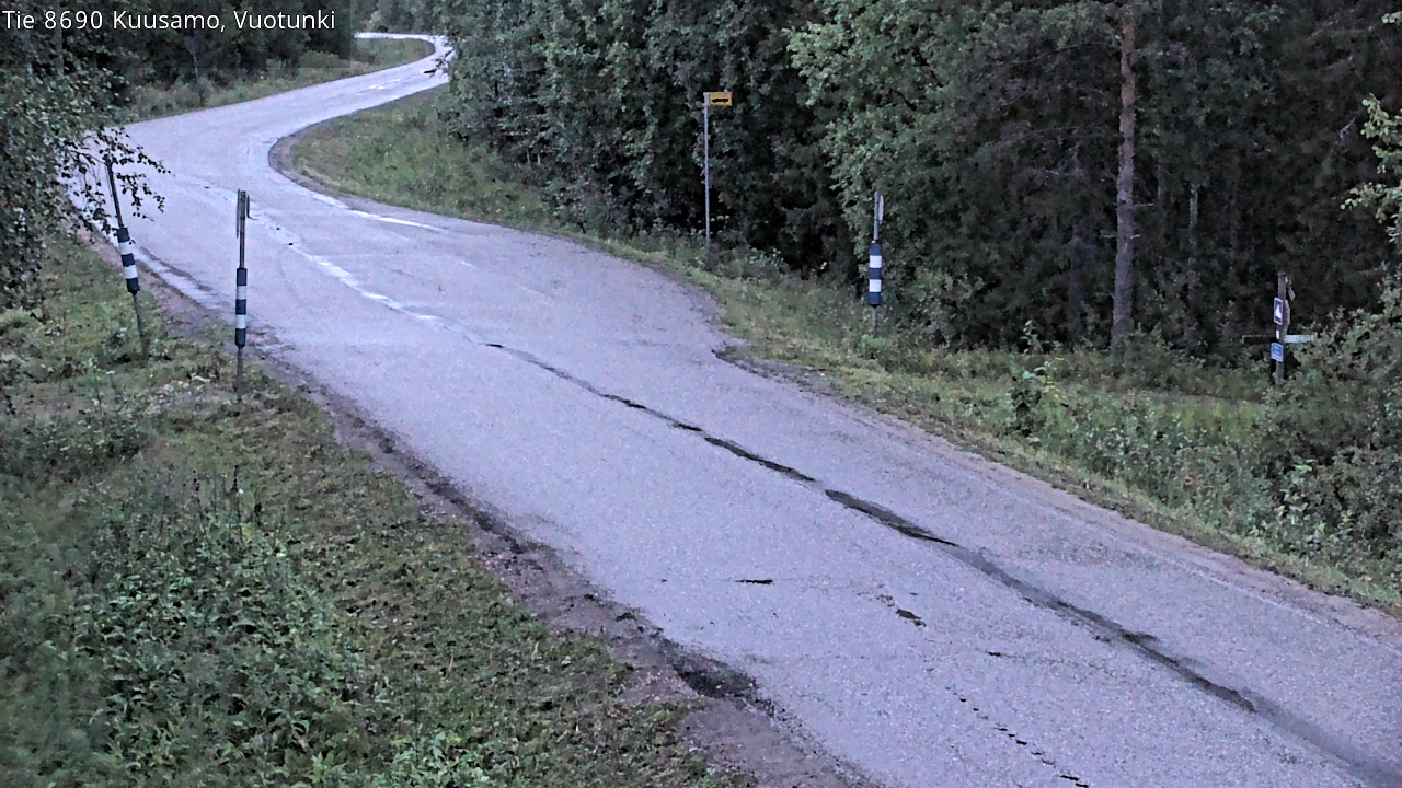 Weather Camera Image Väg 8690 Kuusamo, Vuotunki, Kuusamo, Pohjois-Pohjanmaa