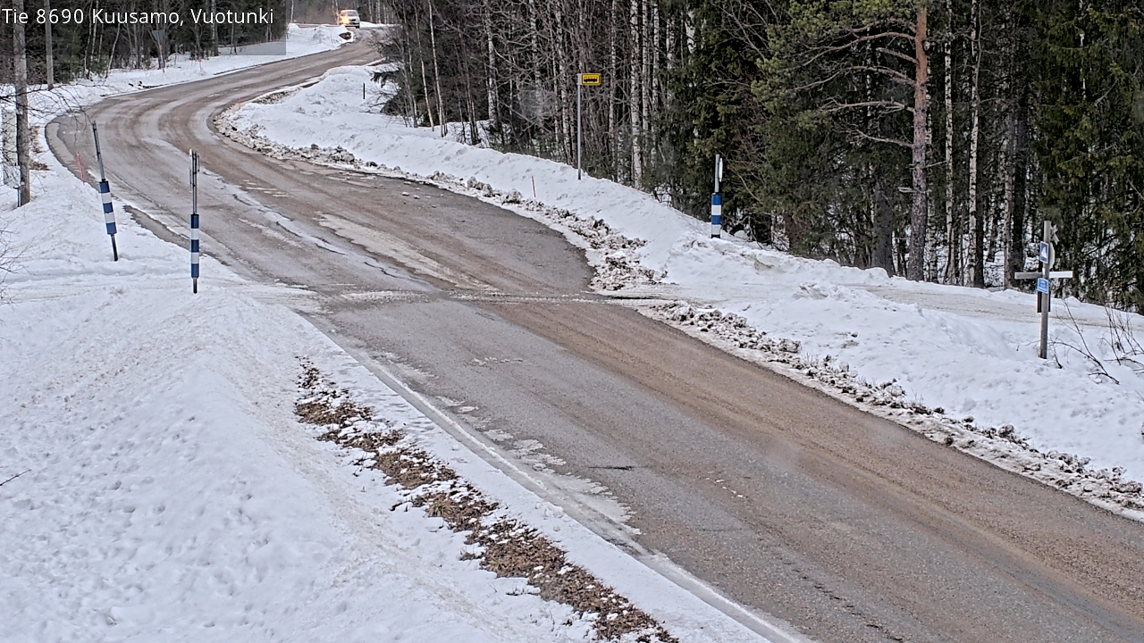Weather Camera Image Road 8690 Kuusamo, Vuotunki, Kuusamo, Pohjois-Pohjanmaa