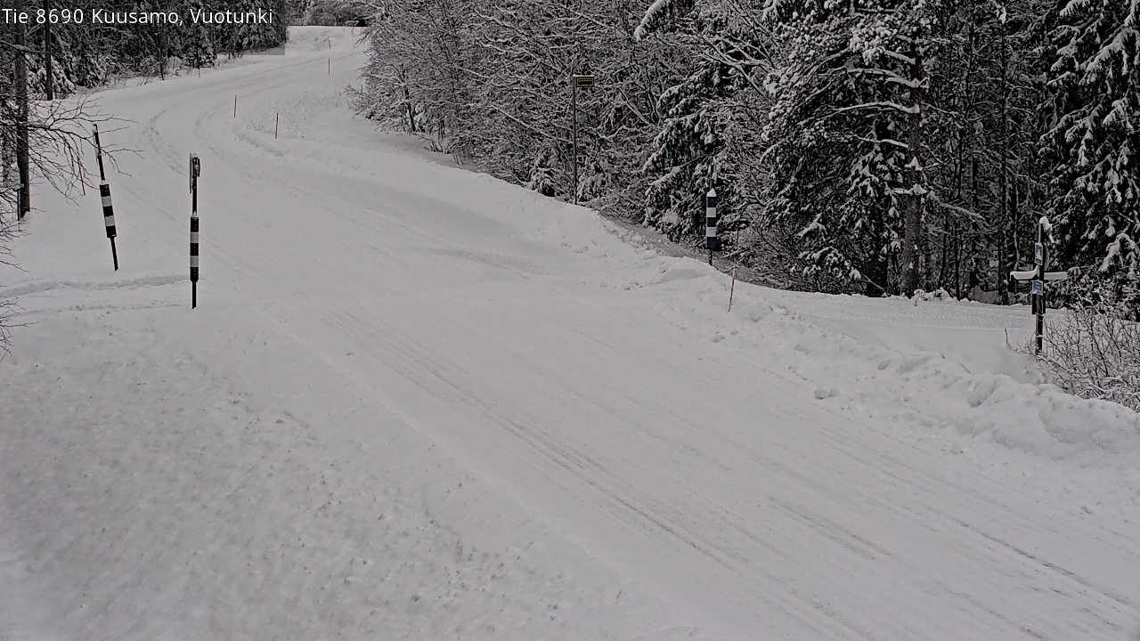 Weather Camera Image Road 8690 Kuusamo, Vuotunki, Kuusamo, Pohjois-Pohjanmaa