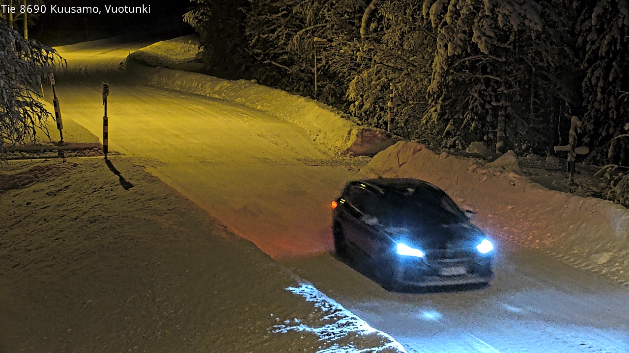 Weather Camera Image Road 8690 Kuusamo, Vuotunki, Kuusamo, Pohjois-Pohjanmaa