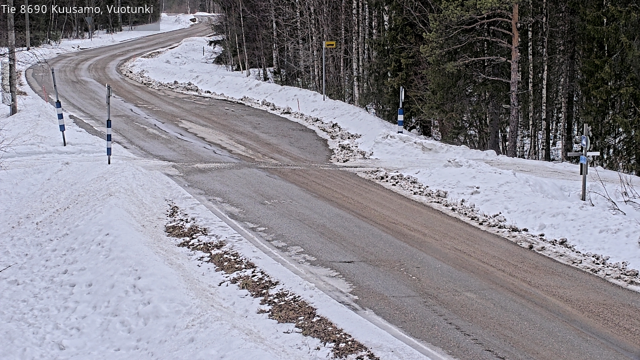 Weather Camera Image Road 8690 Kuusamo, Vuotunki, Kuusamo, Pohjois-Pohjanmaa