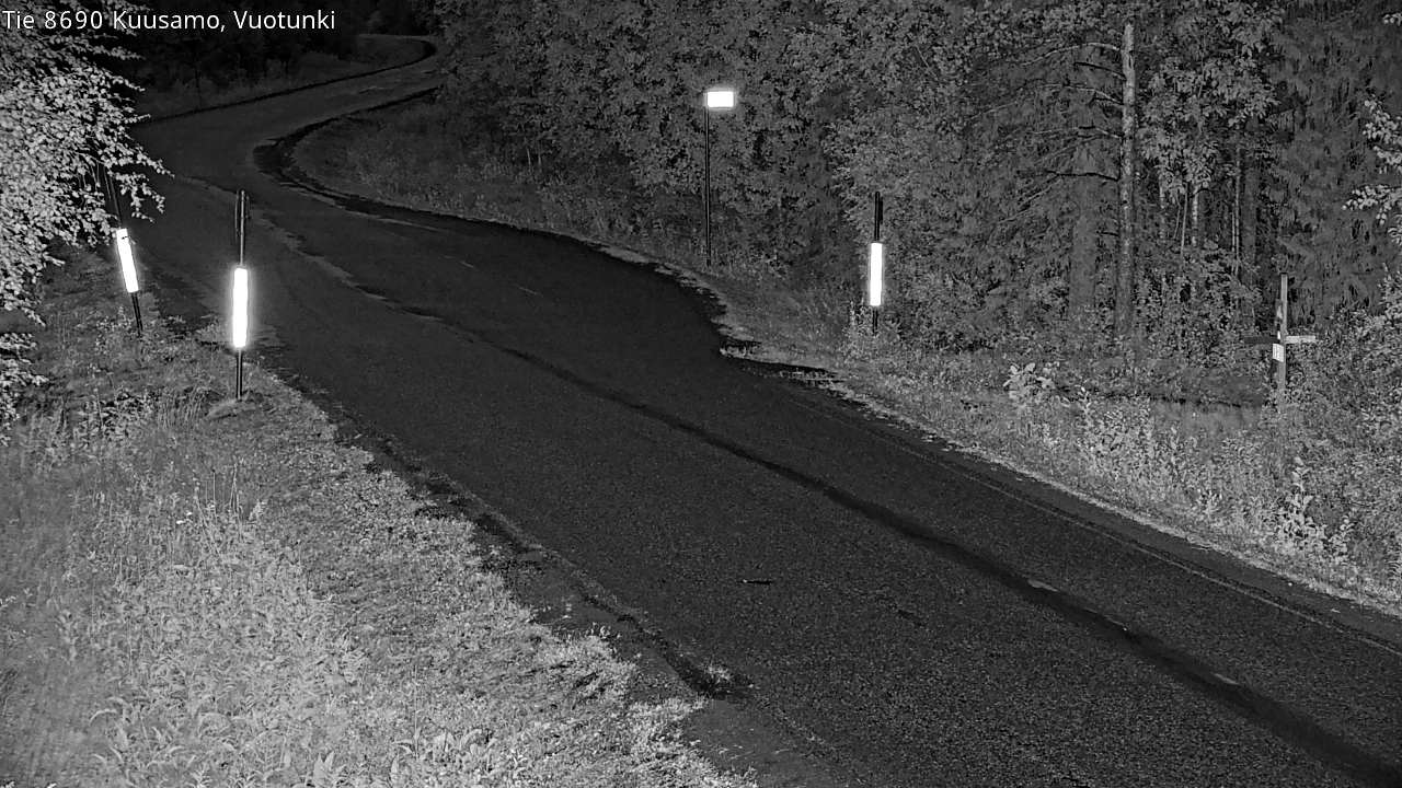 Weather Camera Image Väg 8690 Kuusamo, Vuotunki, Kuusamo, Pohjois-Pohjanmaa