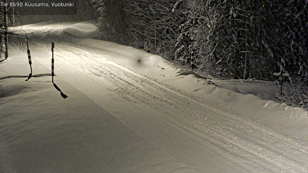 Weather Camera Image Road 8690 Kuusamo, Vuotunki, Kuusamo, Pohjois-Pohjanmaa