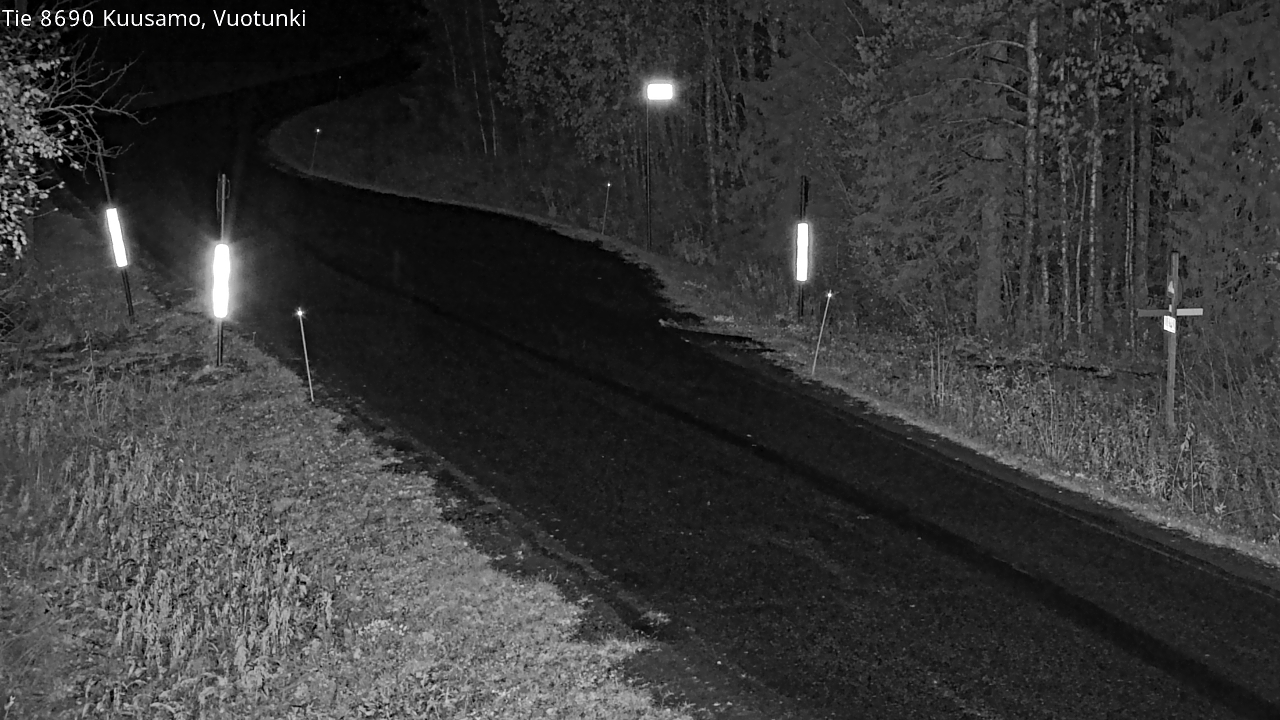 Weather Camera Image Road 8690 Kuusamo, Vuotunki, Kuusamo, Pohjois-Pohjanmaa