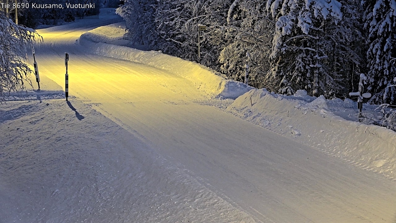Kelikamerat Kuva Tie 8690 Kuusamo, Vuotunki, Kuusamo, Pohjois-Pohjanmaa