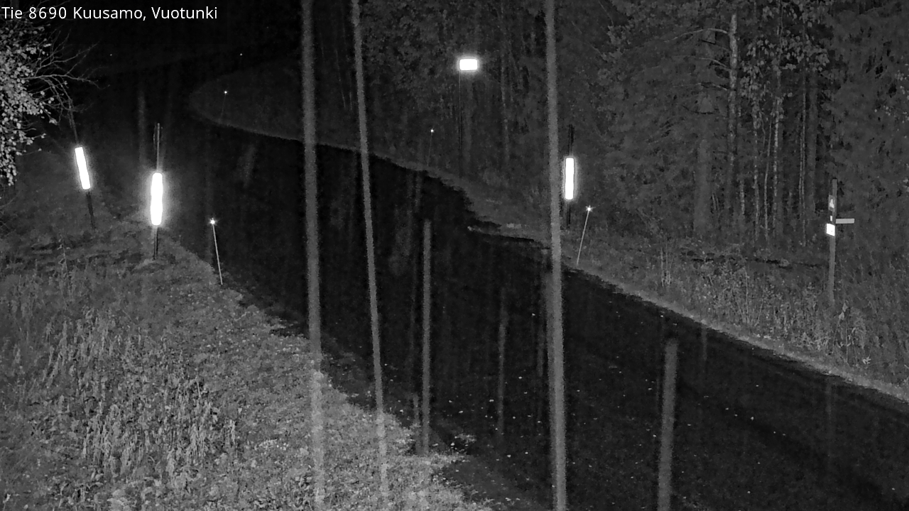 Weather Camera Image Road 8690 Kuusamo, Vuotunki, Kuusamo, Pohjois-Pohjanmaa