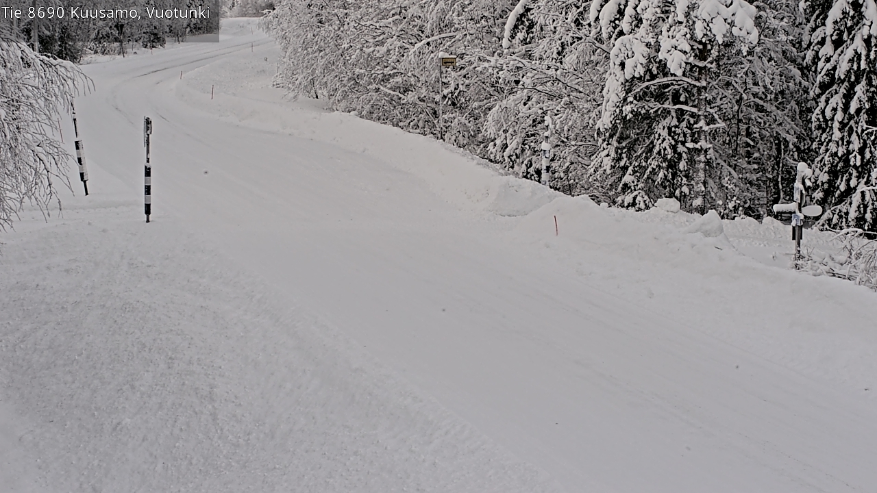 Kelikamerat Kuva Tie 8690 Kuusamo, Vuotunki, Kuusamo, Pohjois-Pohjanmaa