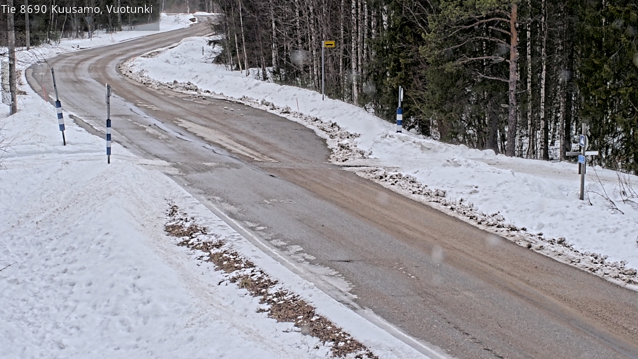 Weather Camera Image Väg 8690 Kuusamo, Vuotunki, Kuusamo, Pohjois-Pohjanmaa