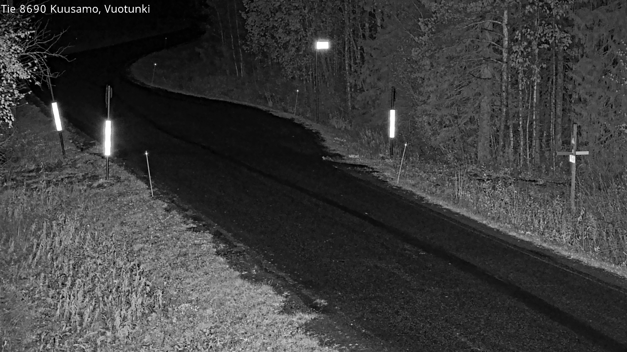 Weather Camera Image Road 8690 Kuusamo, Vuotunki, Kuusamo, Pohjois-Pohjanmaa