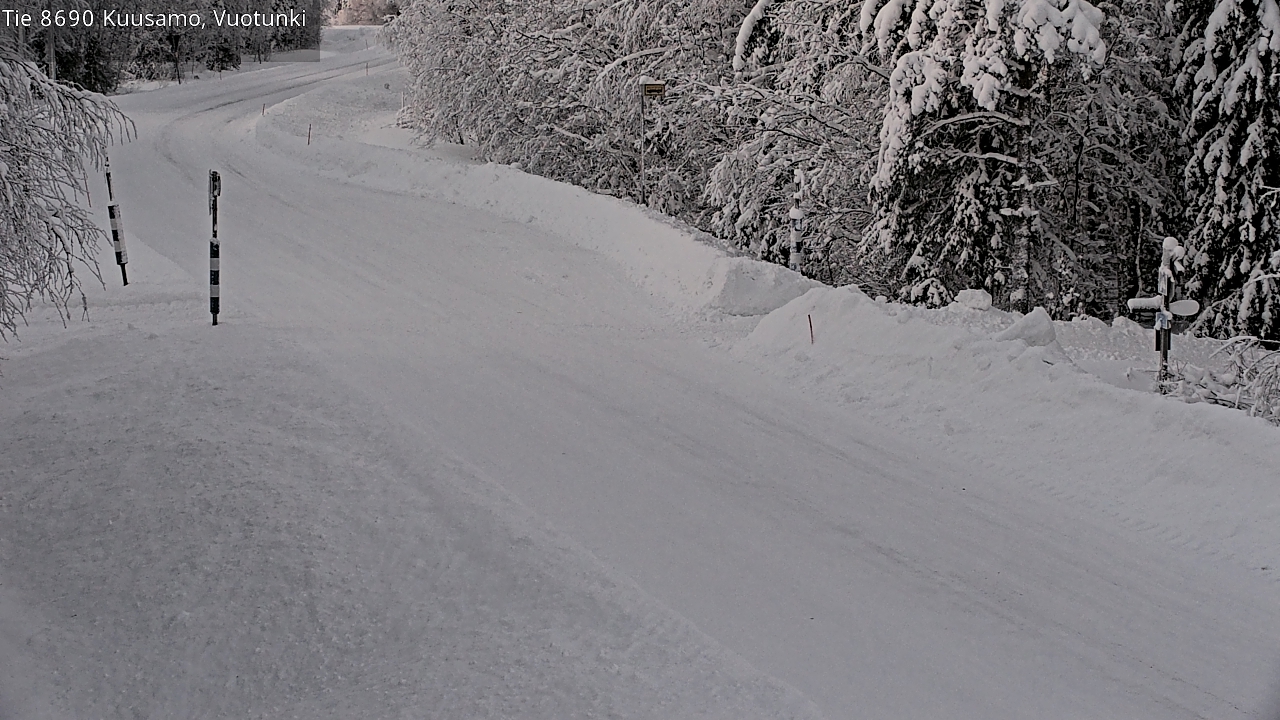 Weather Camera Image Road 8690 Kuusamo, Vuotunki, Kuusamo, Pohjois-Pohjanmaa