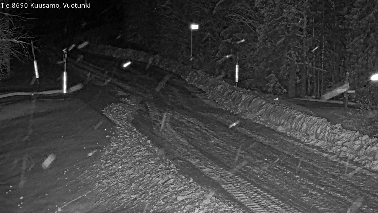 Weather Camera Image Väg 8690 Kuusamo, Vuotunki, Kuusamo, Pohjois-Pohjanmaa