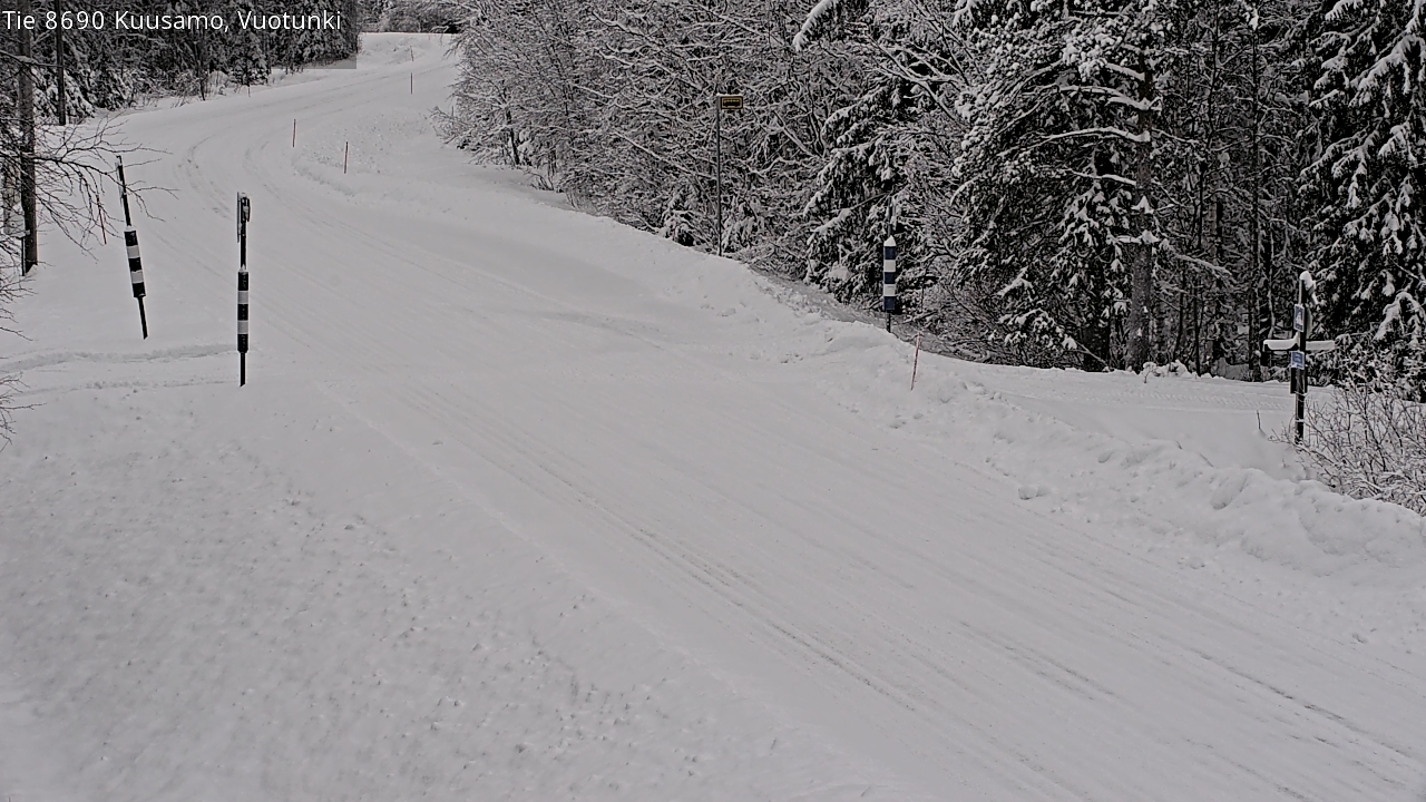 Weather Camera Image Road 8690 Kuusamo, Vuotunki, Kuusamo, Pohjois-Pohjanmaa