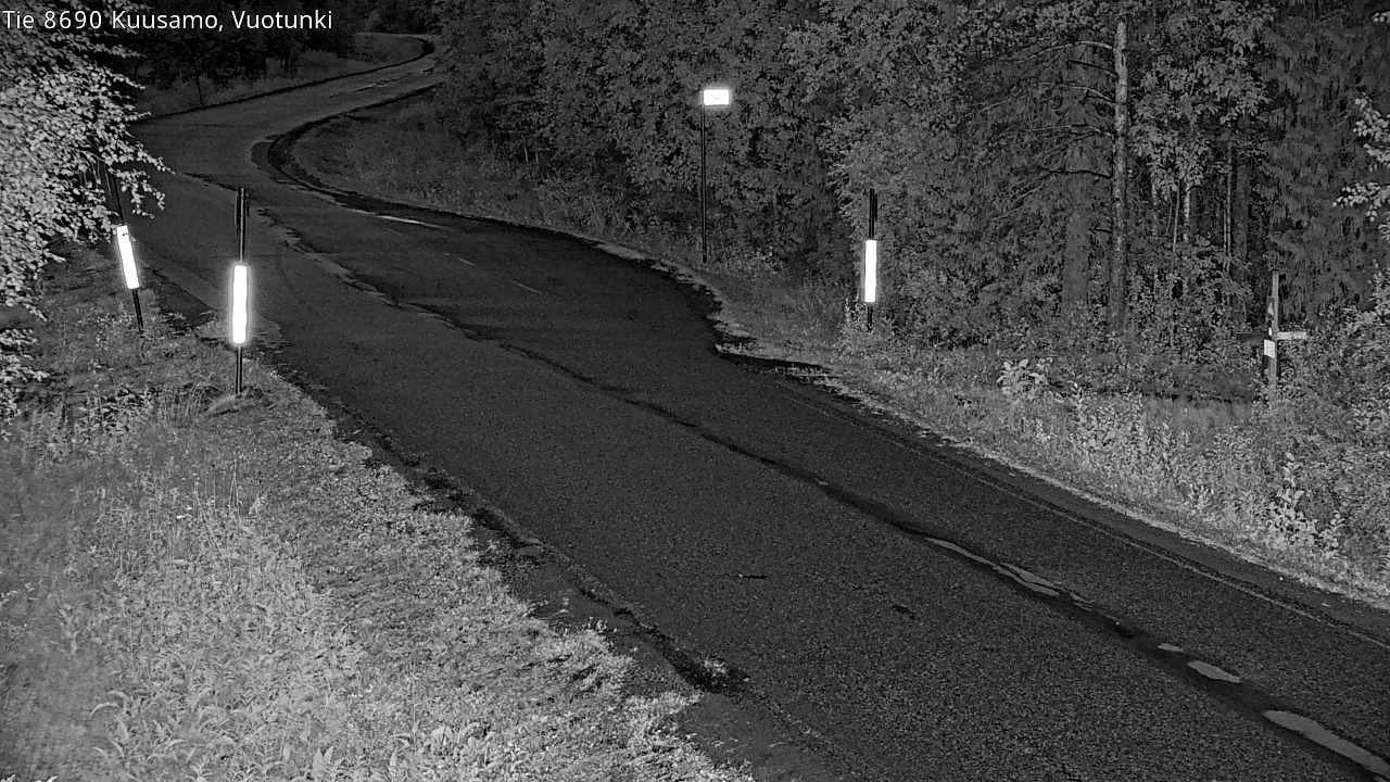 Weather Camera Image Väg 8690 Kuusamo, Vuotunki, Kuusamo, Pohjois-Pohjanmaa