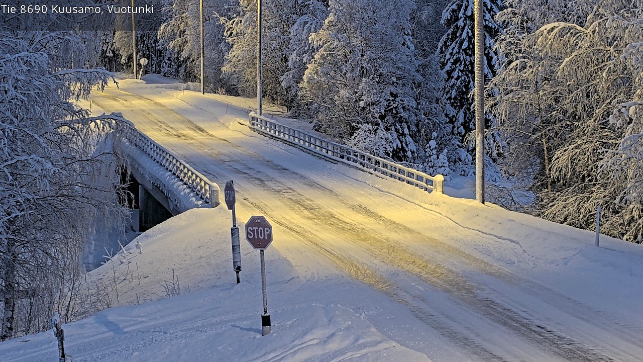 Kelikamerat Kuva Tie 8690 Kuusamo, Vuotunki, Kuusamo, Pohjois-Pohjanmaa