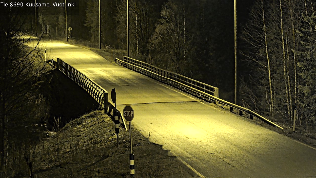 Kelikamerat Kuva Tie 8690 Kuusamo, Vuotunki, Kuusamo, Pohjois-Pohjanmaa