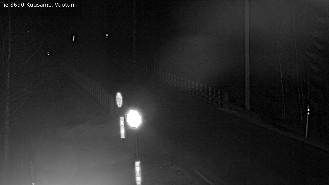 Weather Camera Image Väg 8690 Kuusamo, Vuotunki, Kuusamo, Pohjois-Pohjanmaa