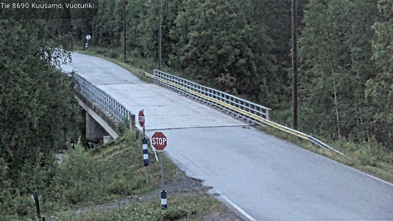 Weather Camera Image Road 8690 Kuusamo, Vuotunki, Kuusamo, Pohjois-Pohjanmaa