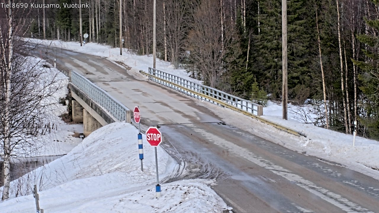 Weather Camera Image Road 8690 Kuusamo, Vuotunki, Kuusamo, Pohjois-Pohjanmaa