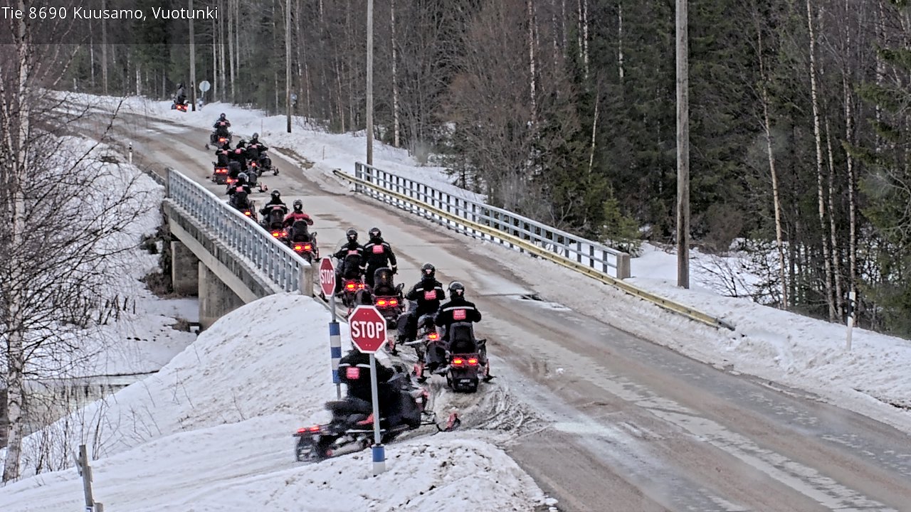 Weather Camera Image Road 8690 Kuusamo, Vuotunki, Kuusamo, Pohjois-Pohjanmaa