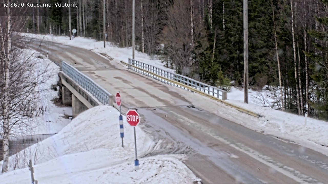 Weather Camera Image Road 8690 Kuusamo, Vuotunki, Kuusamo, Pohjois-Pohjanmaa