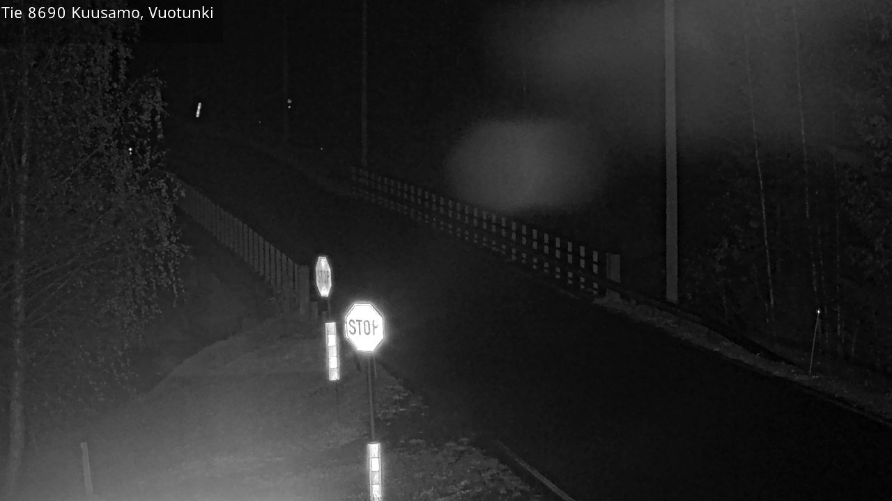 Weather Camera Image Väg 8690 Kuusamo, Vuotunki, Kuusamo, Pohjois-Pohjanmaa