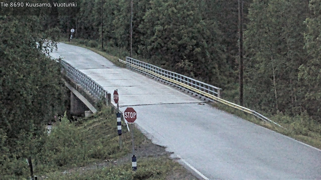 Weather Camera Image Road 8690 Kuusamo, Vuotunki, Kuusamo, Pohjois-Pohjanmaa