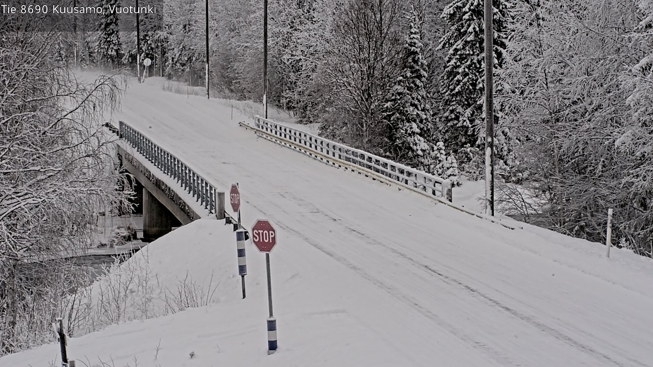 Weather Camera Image Väg 8690 Kuusamo, Vuotunki, Kuusamo, Pohjois-Pohjanmaa