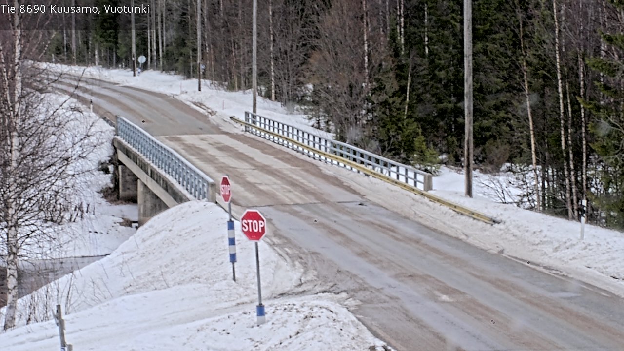 Weather Camera Image Road 8690 Kuusamo, Vuotunki, Kuusamo, Pohjois-Pohjanmaa