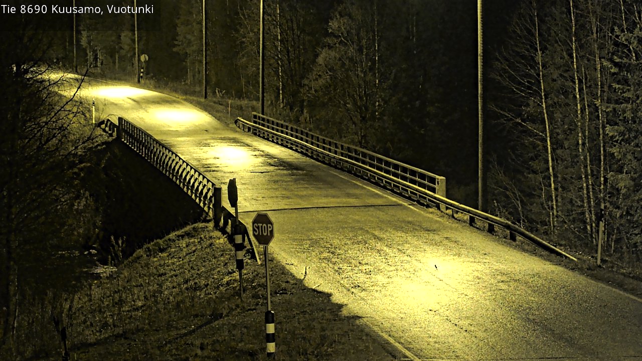 Kelikamerat Kuva Tie 8690 Kuusamo, Vuotunki, Kuusamo, Pohjois-Pohjanmaa