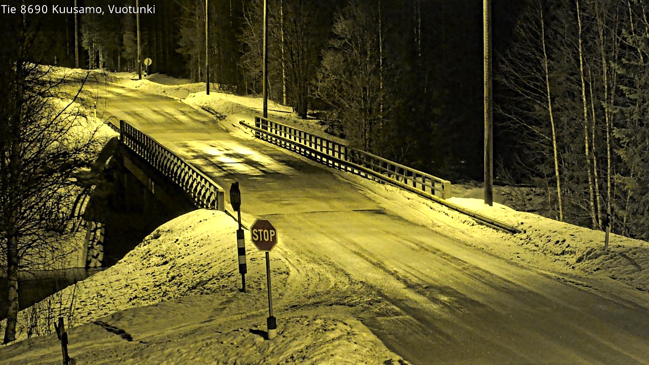 Kelikamerat Kuva Tie 8690 Kuusamo, Vuotunki, Kuusamo, Pohjois-Pohjanmaa