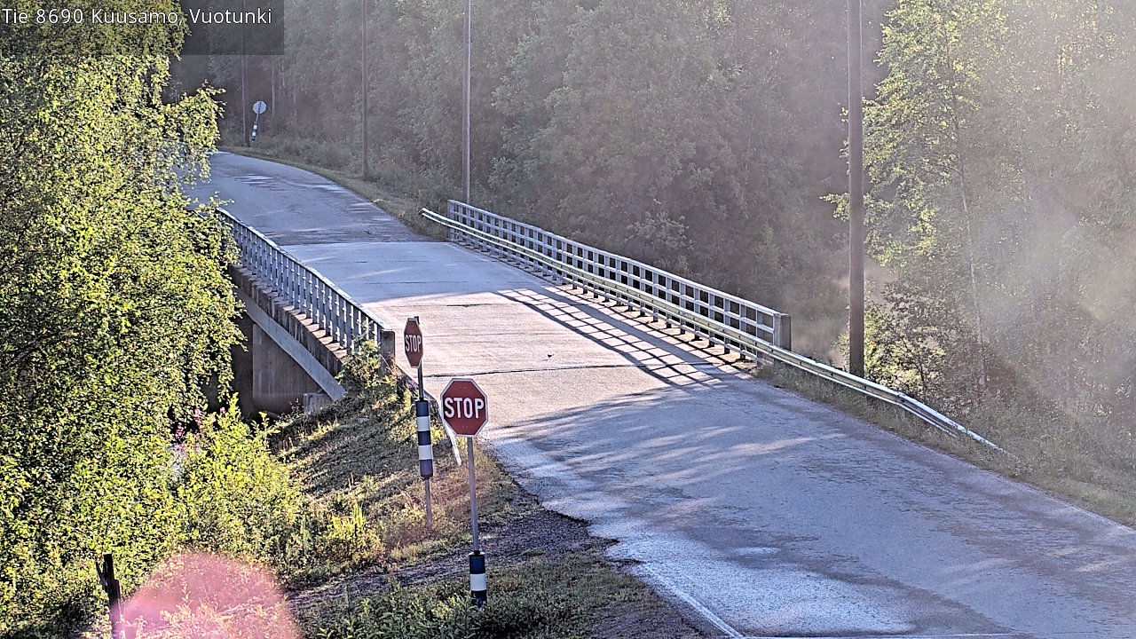 Weather Camera Image Road 8690 Kuusamo, Vuotunki, Kuusamo, Pohjois-Pohjanmaa