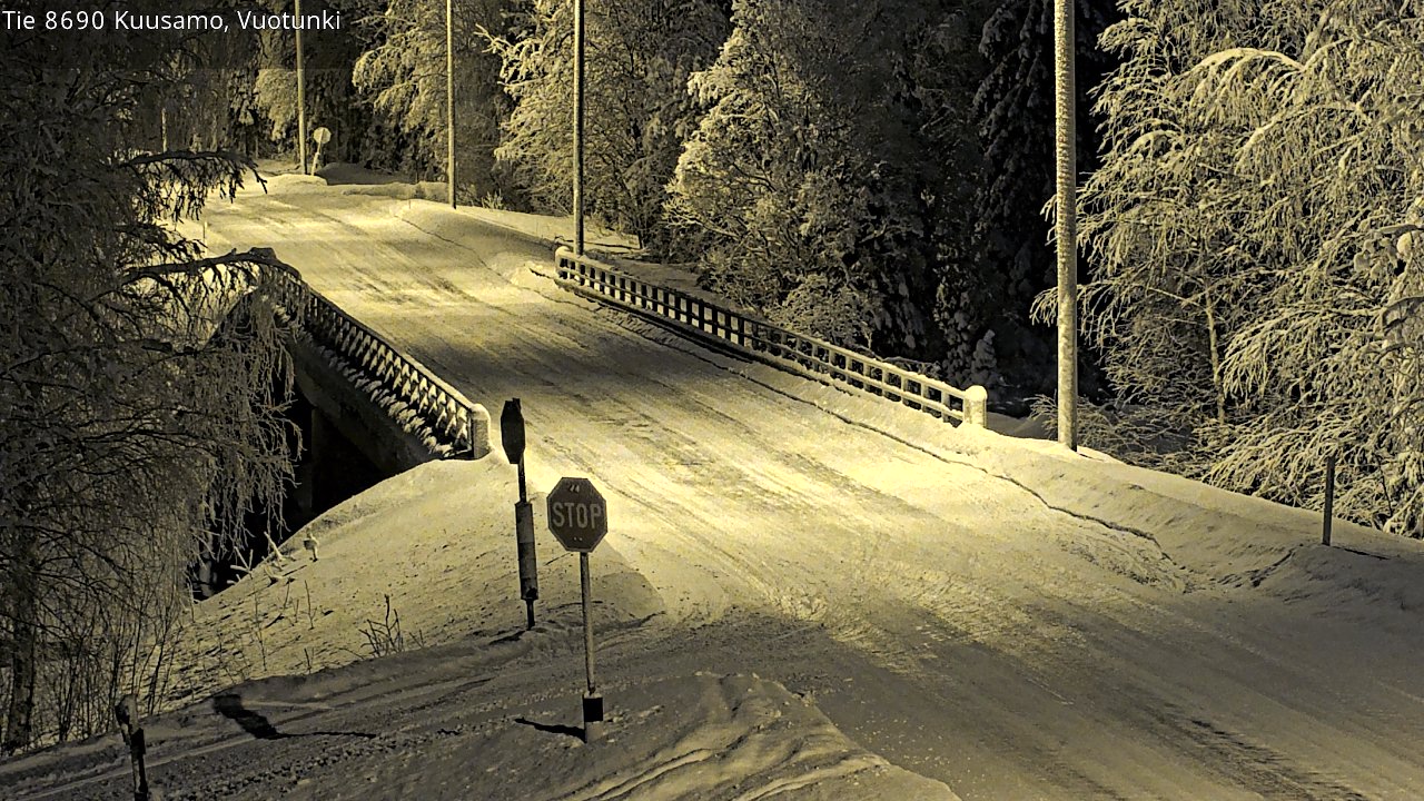 Kelikamerat Kuva Tie 8690 Kuusamo, Vuotunki, Kuusamo, Pohjois-Pohjanmaa