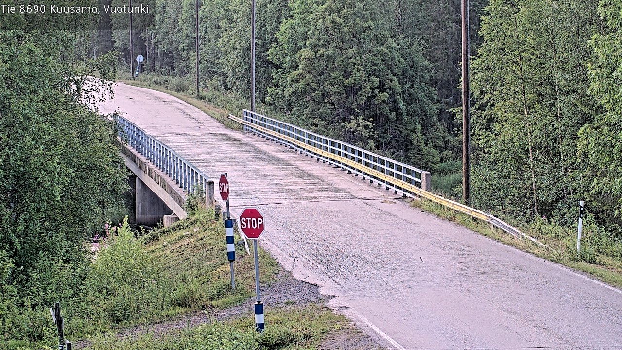Weather Camera Image Road 8690 Kuusamo, Vuotunki, Kuusamo, Pohjois-Pohjanmaa
