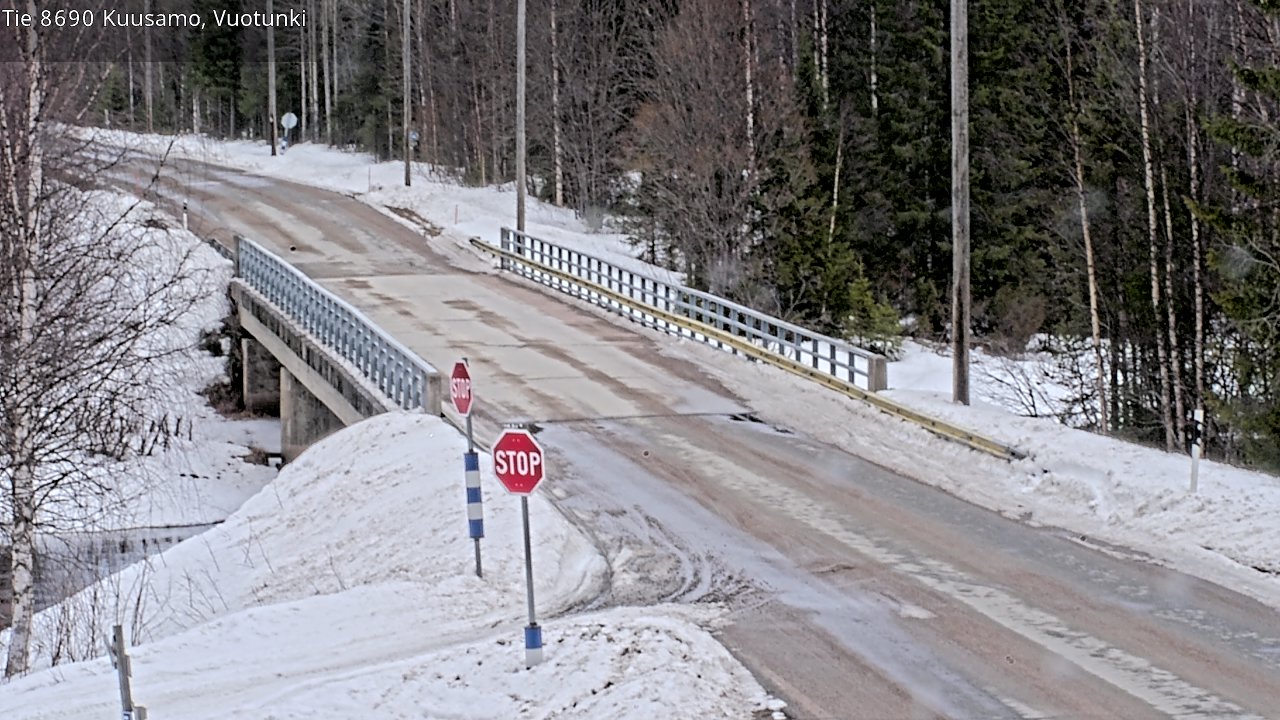Weather Camera Image Road 8690 Kuusamo, Vuotunki, Kuusamo, Pohjois-Pohjanmaa