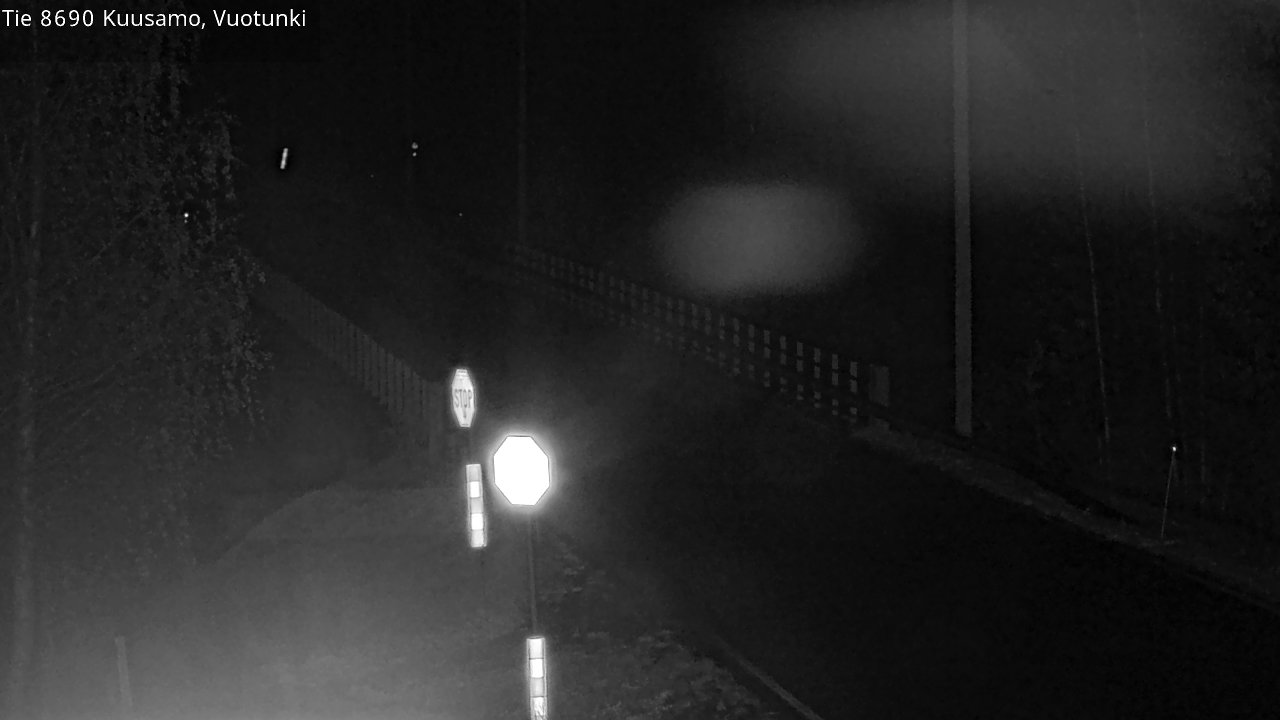 Weather Camera Image Väg 8690 Kuusamo, Vuotunki, Kuusamo, Pohjois-Pohjanmaa